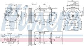 Nissens 89191 - COMPRESOR FORD FIESTA IV(DX)(95-)1.