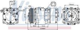 Nissens 89195 - COMPRESOR PEUGEOT 206(2)(98-)2.0 HD