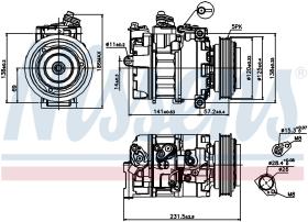 Nissens 89231 - COMPRESOR LAND ROVER FREELANDER I(L