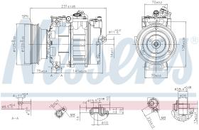 Nissens 89232 - COMPRESOR LAND ROVER FREELANDER I(L