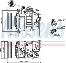 Nissens 89237 - COMPRESOR VOLKSWAGEN TOUAREG (7L) (