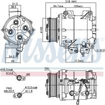 Nissens 89242 - COMPRESOR HONDA CR-V(RD)(02-)2.0 I