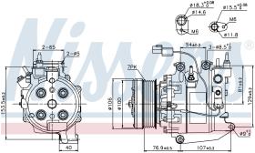 Nissens 89246 - COMPRESOR HONDA FR-V(BE)(05-)1.8 I