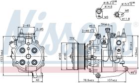 Nissens 89247 - COMPRESOR HONDA FR-V(BE)(05-)1.8 I