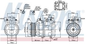 Nissens 89256 - COMPRESOR KIA SORENTO I(BL)(02-)2.5