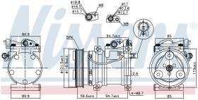Nissens 89294 - COMPRESOR HYUNDAI I10 (PA)(08-)1.2