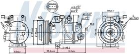 Nissens 89304 - COMPRESOR HYUNDAI IX35(LM)(09-)2.0