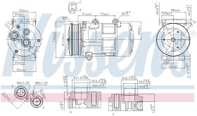 Nissens 89326 - COMPRESOR FORD S-MAX(CA1)(06-)2.0 T