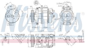 Nissens 89359 - COMPRESOR BMW 7 E65-E66-E67-E68(01-