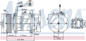 Nissens 89361 - COMPRESOR JOHN DEERE 7185