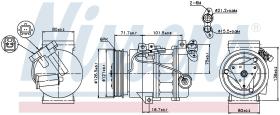 Nissens 89386 - COMPRESOR RENAULT LATITUDE(11-)1.5