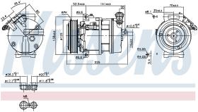 Nissens 89397 - COMPRESOR FIAT FREEMONT(JF)(11-)2.0