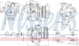 Nissens 89433 - COMPRESOR TOYOTA HI-LUX VII(AN10.AN