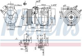 Nissens 89558 - COMPRESOR TOYOTA CAMRY(VX3#)(01-)2.