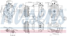 Nissens 89569 - COMPRESOR FORD TRANSIT(TT9)(06-)2.4