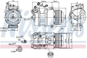 Nissens 89574 - COMPRESOR BMW 5 GT F07(09-)530 D