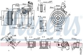 Nissens 89586 - COMPRESOR HONDA CR-V(RD)(02-)2.2 CT