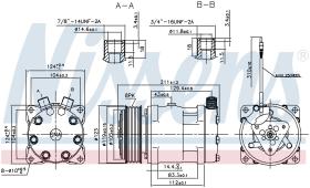 Nissens 89632 - COMPRESOR NEW HOLLAND POWERSTAR 40