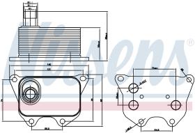 Nissens 90659 - RADIADOR ACEITE VOLKSWAGEN PASSAT B