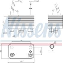 Nissens 90678 - RADIADOR ACEITE BMW X5 E53(00-)X5 3