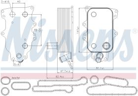 Nissens 90737 - RADIADOR ACEITE FORD TRANSIT(TTG)(1