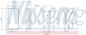 Nissens 90741 - ENFRIADOR DE ACEITE FIAT CROMA (194