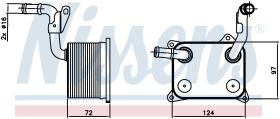 Nissens 90744 - RADIADOR ACEITE AUDI A 6/S 6(C6)(04
