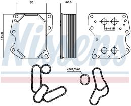 Nissens 90752 - RADIADOR ACEITE FORD TRANSIT(TTG)(1