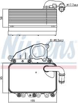 Nissens 91100 - RADIADOR ACEITE AUDI A 4 ALLROAD(B8