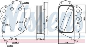 Nissens 91108 - RADIADOR ACEITE MERCEDES A-CLASS W