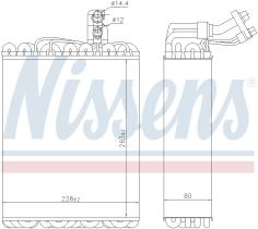 Nissens 92135 - EVAPORADOR VOLKSWAGEN CADDY II (9K,