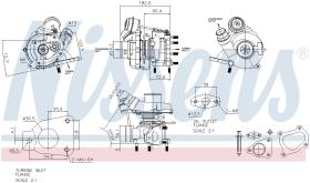 Nissens 93139 - TURBO OPEL VIVARO A(01-)2.0 CDTI