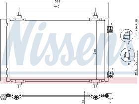 Nissens 940111 - CONDENSADOR PEUGEOT EXPERT II (VF3)
