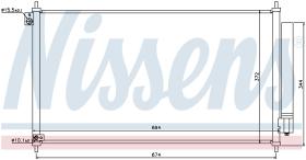 Nissens 940341 - CONDENSADOR HONDA CIVIC IX(FB)4 DOO