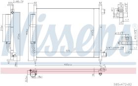 Nissens 940600 - CONDENSADOR NISSAN ALMERA(N17)(12-)