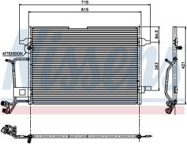 Nissens 94207 - CONDENSADOR AUDI A 4 / S 4 (B5) (94
