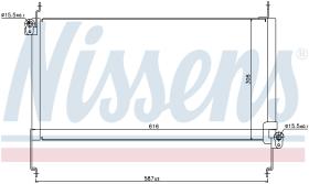 Nissens 94531 - CONDENSADOR FIAT MAREA(185)(96-)2.0