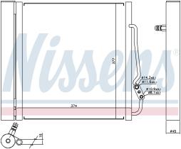 Nissens 94541 - CONDENSADOR TOYOTA AVENSIS(T22#)(97