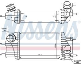 Nissens 961433 - INTERCOOLER NISSAN PULSAR(C13)(14-)