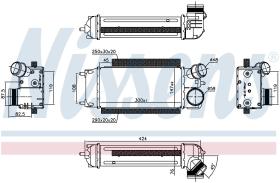 Nissens 96228 - INTERCOOLER FORD FIESTA VI(CB1)(08-