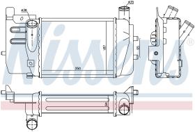 Nissens 96262 - INTERCOOLER SUBARU TREZIA(10-)1.4 D