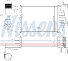Nissens 96370 - INTERCOOLER VAUXHALL ASTRA H(04-)1.