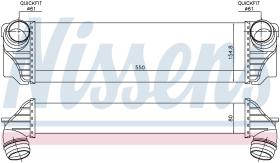 Nissens 96441 - INTERCOOLER BMW 5 GT F07(09-)530 D