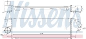 Nissens 96583 - INTERCOOLER OPEL VIVARO A (01-) 2.0