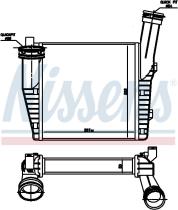 Nissens 96611 - INTERCOOLER AUDI Q7(4L)(06-)3.0 TFS
