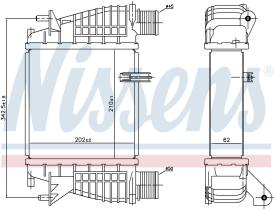 Nissens 96645 - INTERCOOLER RENAULT CLIO III(05-)1.