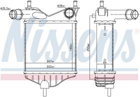 Nissens 96703 - INTERCOOLER LANCIA Y (843)(03-)1.3