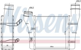 Nissens 96707 - INTERCOOLER AUDI A 4/S 4(B6.B7)(00-