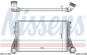 Nissens 96715 - INTERCOOLER SKODA OCTAVIA II (1Z) (