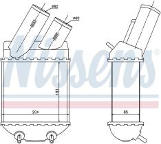 Nissens 96855 - INTERCOOLER RENAULT MEGANE I(95-)1.